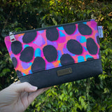 Tropical Cheetah Luxe Zipper Pouch